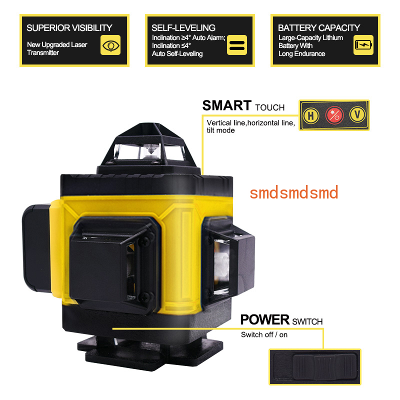 16-линейный 4D-лазерный уровен – обзор и цена Laser Level 16 Lines 4D Green