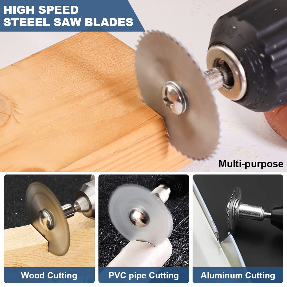 Набор из 6 пильных дисков HSS  – обзор и цена Cordless Rotary Tool Kit Accessories