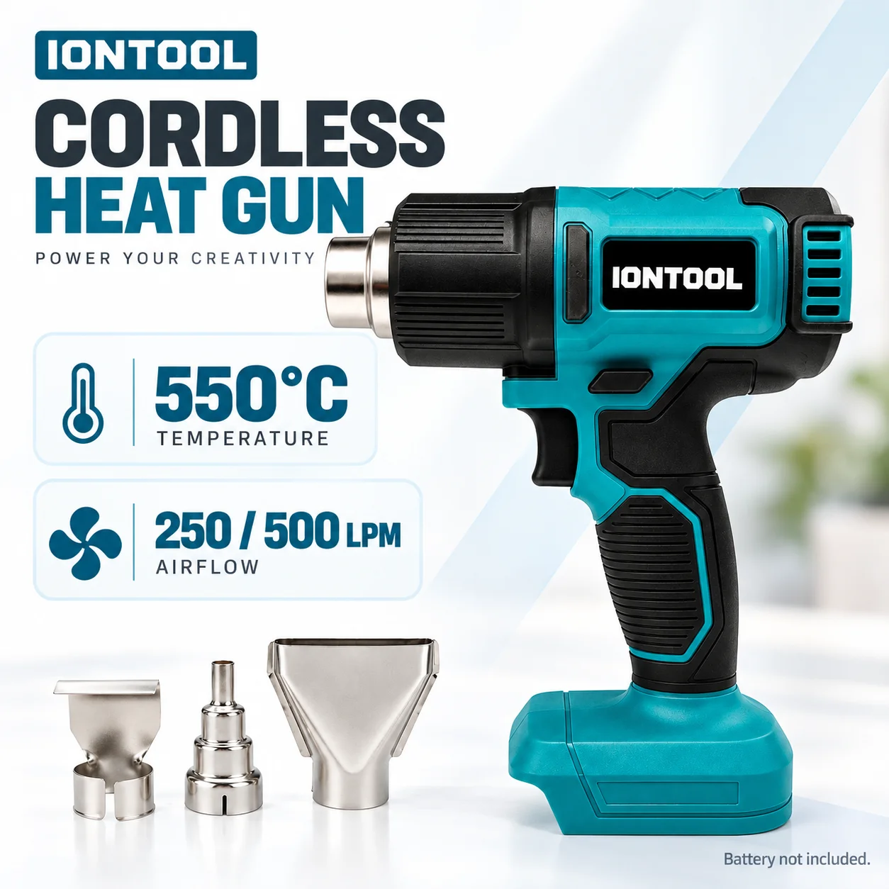 IONTOOL Прочный беспроводной т – обзор и цена Cordless Heat Gun For Shrink Tubing